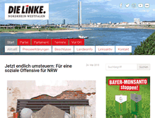 Tablet Screenshot of dielinke-nrw.de
